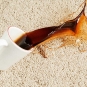 coffee cup spill on carpet