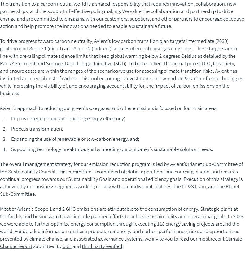 The transition to a carbon neutral world is a shared responsibility that requires innovation, collaboration, new part...